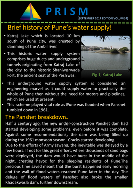 Brief History of Pune's Water Supply!