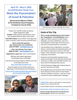 Meet the Peacemakers of Israel & Palestine