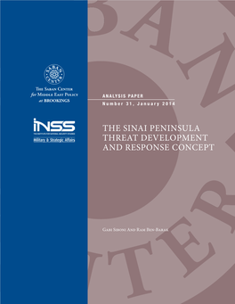 The Sinai Peninsula Threat Development and Response Concept