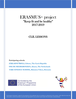 ERASMUS+ Project ”Keep Fit and Be Healthy” 2017-2019