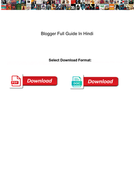 Blogger Full Guide in Hindi