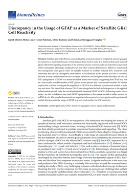 Discrepancy in the Usage of GFAP As a Marker of Satellite Glial Cell Reactivity