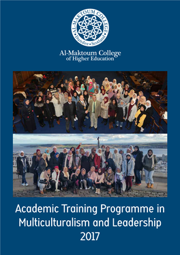 Academic Training Programme in Multiculturalism and Leadership 2017 Contents