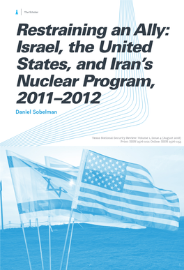 Israel, the United States, and Iran's Nuclear Program, 2011–2012