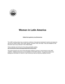 Women in Latin America