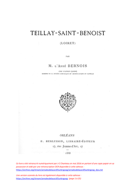 Teillay Saint Benoist