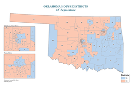 OKLAHOMA HOUSE DISTRICTS 52Nd Legislature