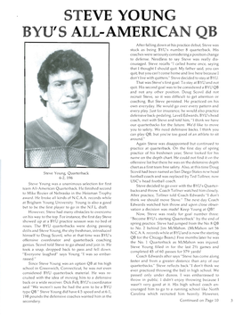 Steve Young Byu's All-American Qb