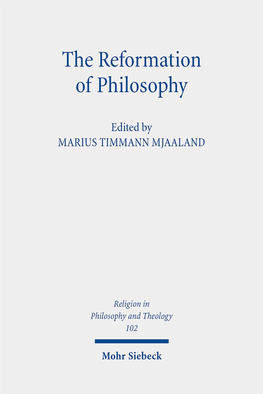 The Reformation of Philosophy