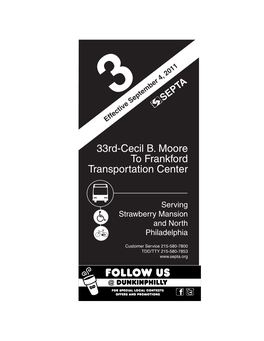 33Rd-Cecil B. Moore to Frankford Transportation Center