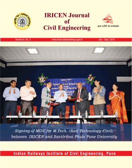 IRICEN Journal of Civil Engineering