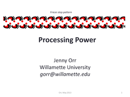 Processing Power