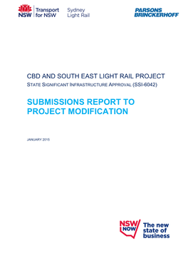 CBD and South East Light Rail – Modifications Report