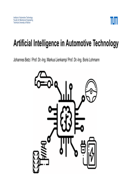 Artificial Intelligence in Automotive Technology