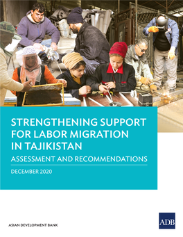 Strengthening Support for Labor Migration in Tajikistan Assessment and Recommendations