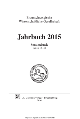 Jahrbuch 2015 Sonderdruck Seiten 13–40