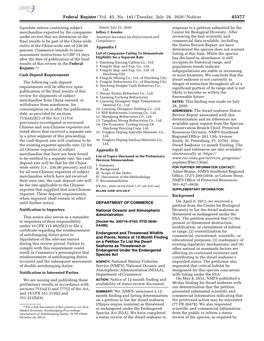 Federal Register/Vol. 85, No. 145/Tuesday, July 28, 2020/Notices