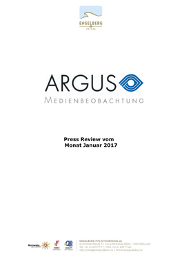 Press Review Vom Monat Januar 2017