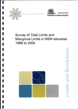 Survey of Tidal Limites and Mangrove Limits in Nsw