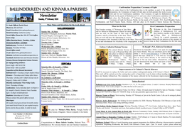 Newsletter BALLINDERREEN and KINVARA PARISHES