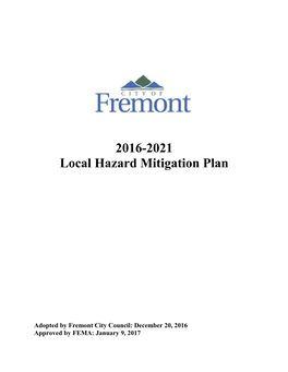 2016-2021 Local Hazard Mitigation Plan