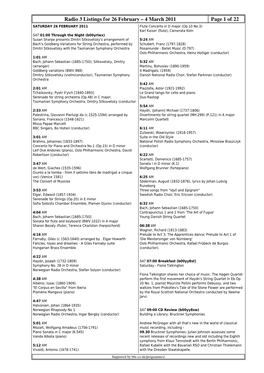 Radio 3 Listings for 26 February – 4 March 2011