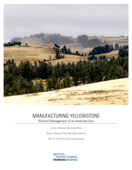 Manufacturing Yellowstone: Political Management of an American Icon