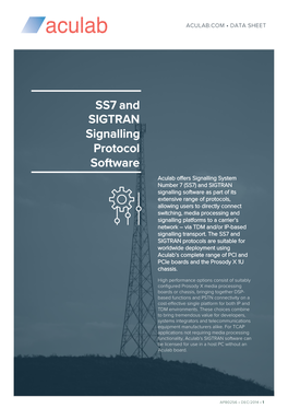 SS7 and SIGTRAN Signalling Protocol Software