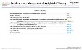 Peri-Procedure Management of Antiplatelet Therapy