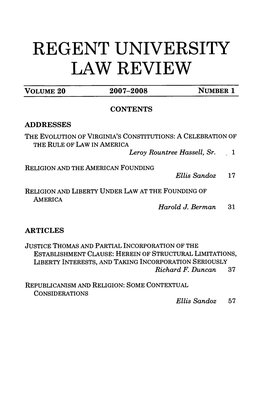 Regent University Law Review