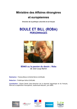 Boule Et Bill (Roba) Personnages