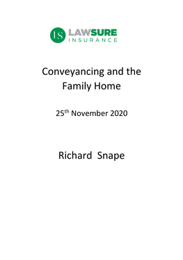 Cohabitation Course for Conveyancers