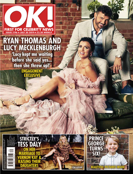 RYAN THOMAS and LUCY MECKLENBURGH ‘Lucy Kept Me Waiting Before She Said Yes