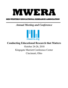 Annual Meeting and Conference Conducting Educational Research