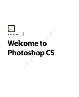 Welcome to Photoshop CS