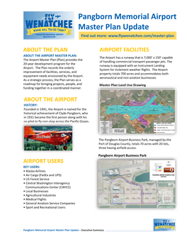 Pangborn Memorial Airport Master Plan Update Find out More