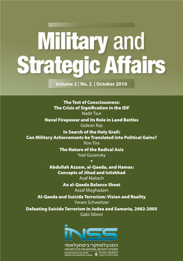 Military and Strategic Affairs Volume 2 | No