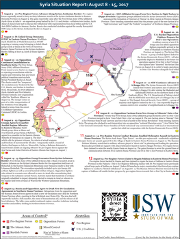 Syria SITREP 08