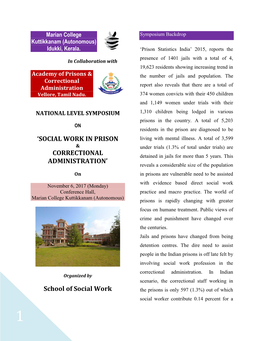Social Work in Prison Correctional Administration