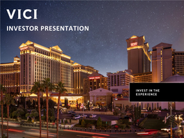 VICI Investor Presentation