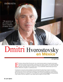 52- Dmitri Hvorostovsky En Bellas Artes
