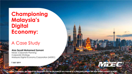 Championing Malaysia's Digital Economy