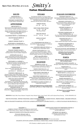 Smittys Menu.Pdf