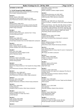 Radio 3 Listings for 22 – 28 May 2010 Page 1 Of