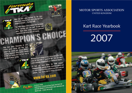 Kart Race Yearbook 2007 Gold Book Pages 2007.Ps - 11/30/2006 7:45 AM