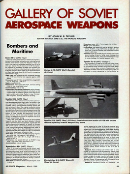 Gallery of Soviet Aerospace Weapons
