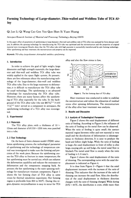 Forming Technology of Large-Diameter, Thin-Walled and Weldless Tube of TC4 Al­ Loy