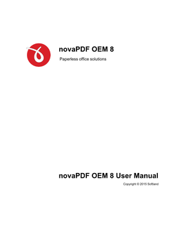 Novapdf OEM 8 Paperless Office Solutions