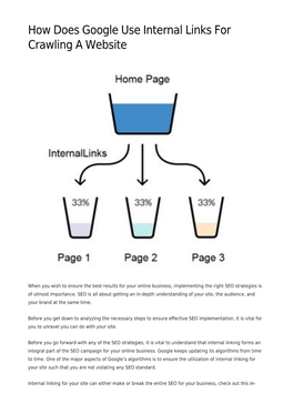 How Does Google Use Internal Links for Crawling a Website