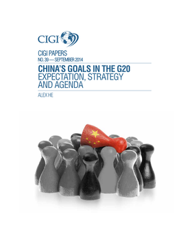 China's Goals in the G20 Expectation, Strategy And